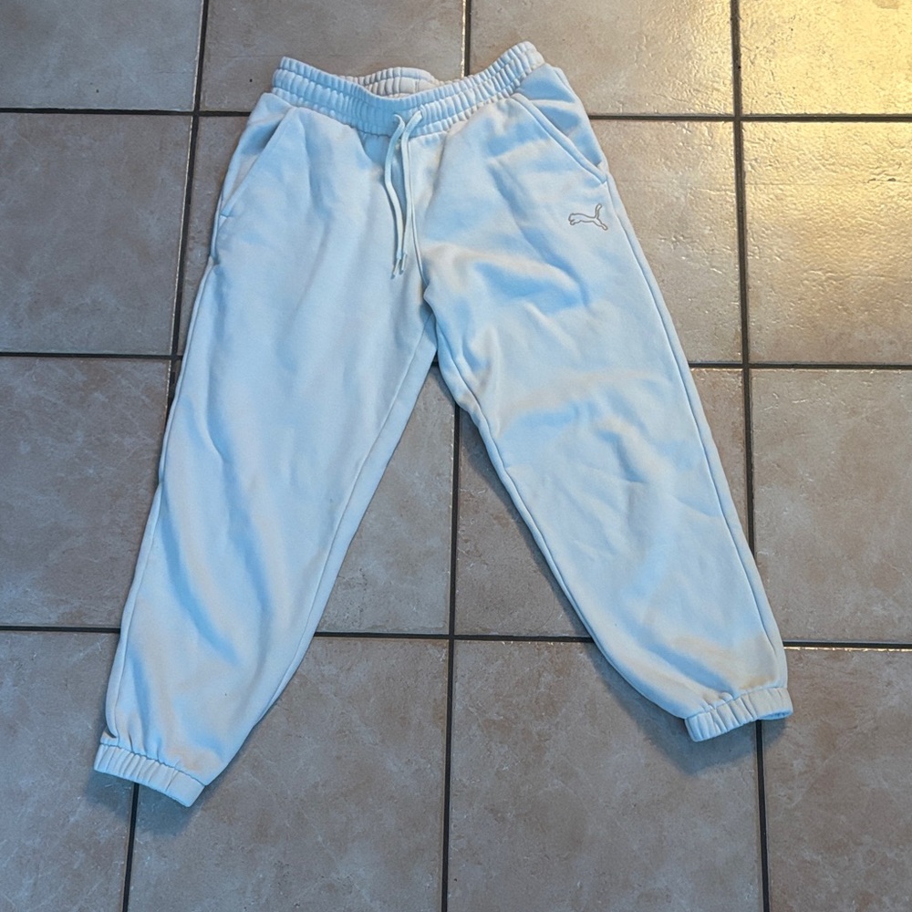 Puma Light Blue Kids Jogger Sweatpants